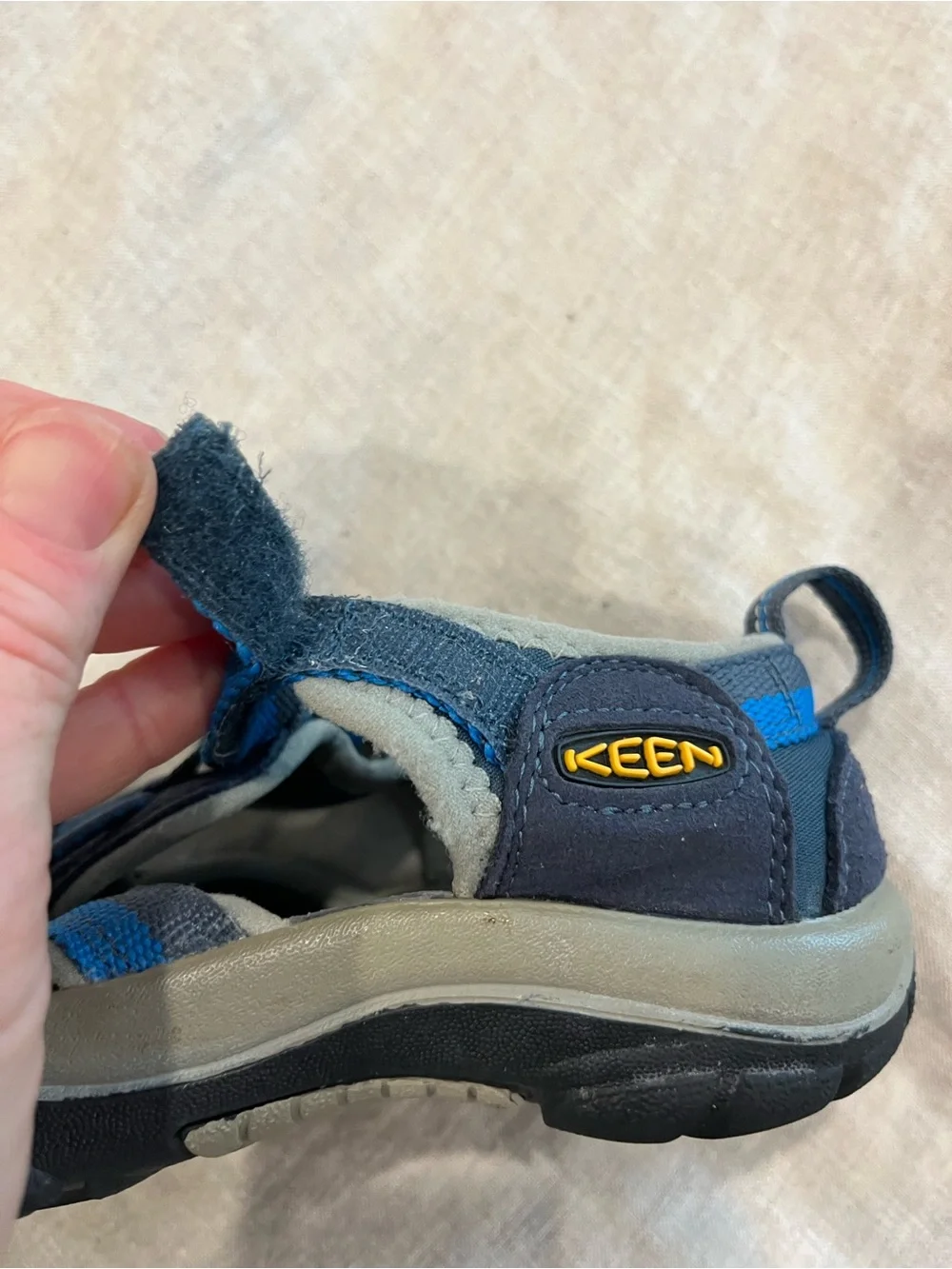 KEEN Kids Closed-Toe Sport Sandals in Blue and Navy - Lightweight Active Sandal